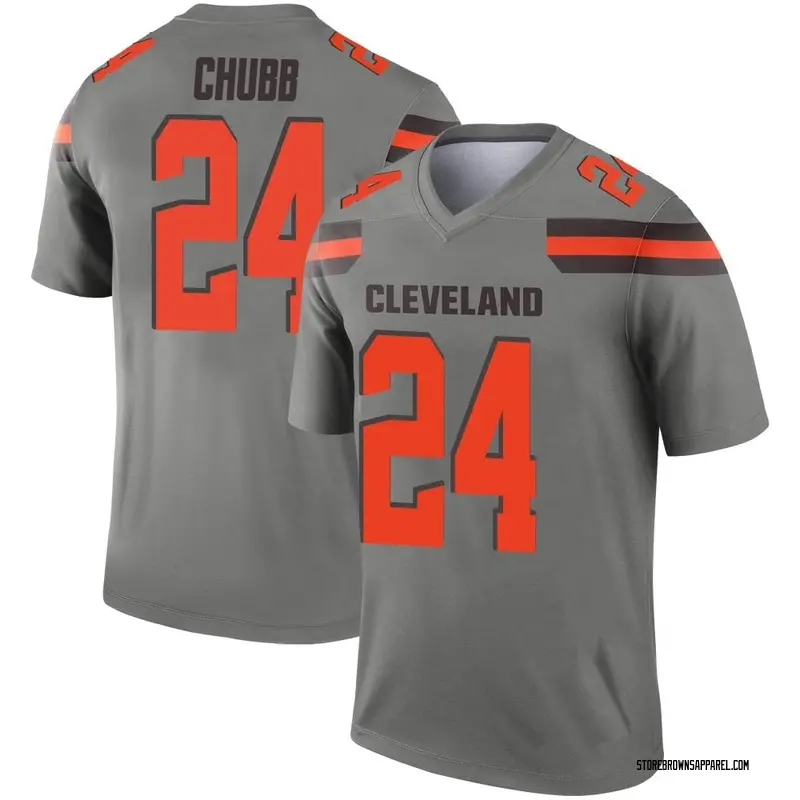 Nick Chubb Legend Inverted Silver 
